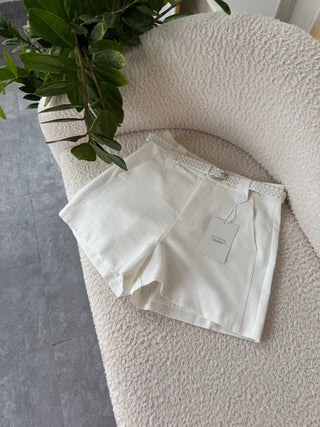 Sheba White Mini Shorts