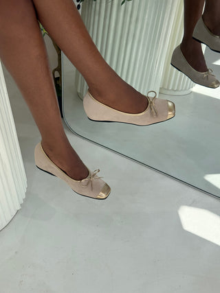 Leona Nude Invisible Wegde Shoes