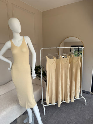 Leah Cream Bodycon Dress