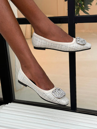 Sabrina Beige Flatshoes