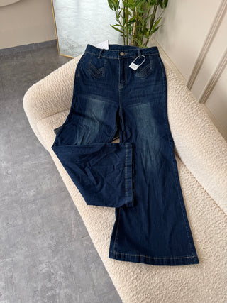 Amelia Denim Bell-Bottom Jeans