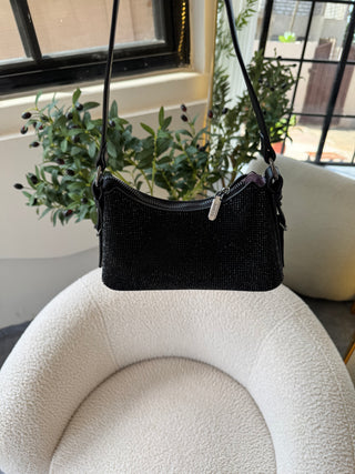 Maeve Black Asymmetric Shoulder Bag