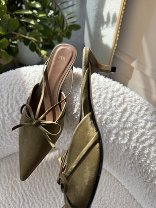 Russe Green Half Shoes