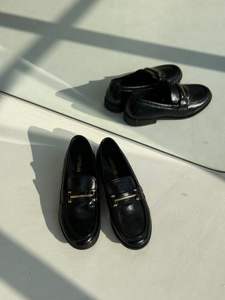 Dainess Black Penny Loafers