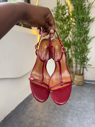 Serena Wine Sandal Heels