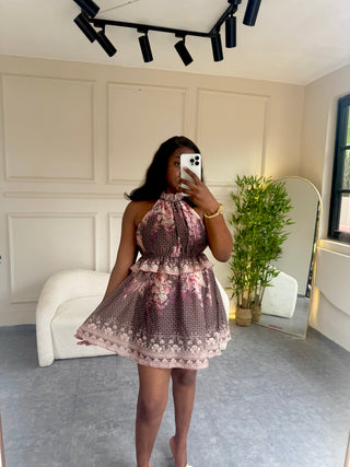 Cornelia Halter Mini Dress
