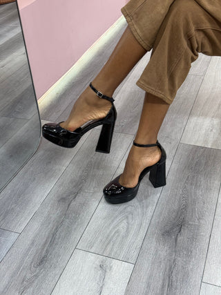 Madden Black Platform Heels