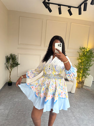 Maxine Floral Print Mini Dress