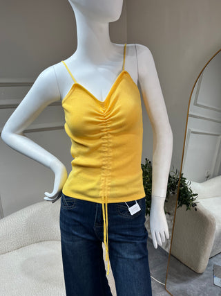 Quincy Curry Tank top with Spaghetti Straps