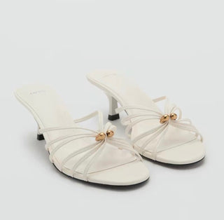 Bellow White Kitten Mules