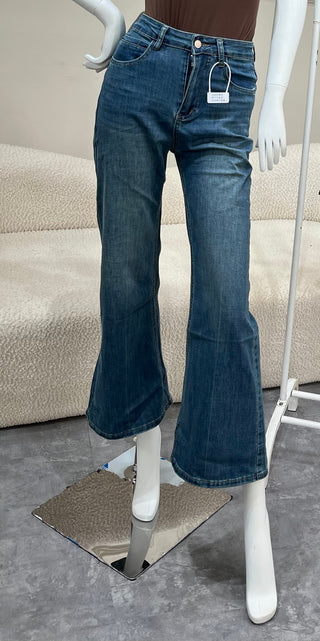 Vera Blue Denim Bell Bottom Jeans