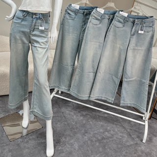 Susana Wide Leg Blue Denim Jeans