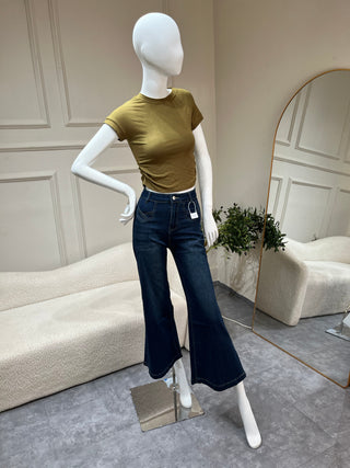 Paloma Ruched Roundneck Top