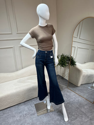 Mai Roundneck Top With Cap Sleeves