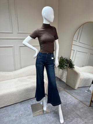 Soraya Ruched Turtleneck Top
