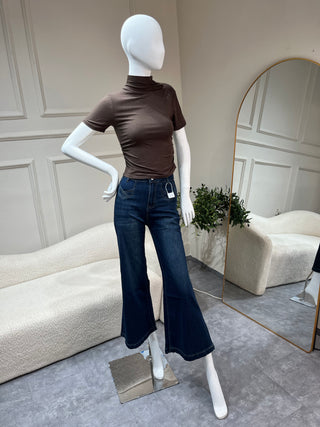Soraya Ruched Turtleneck Top