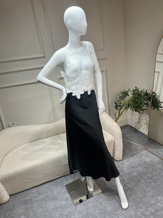Zanita Black Silk Skirt