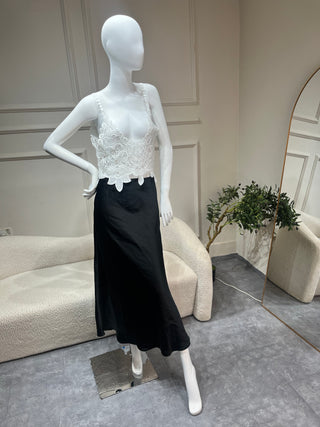 Zanita Black Silk Skirt