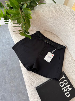 Sheba Black Mini Shorts