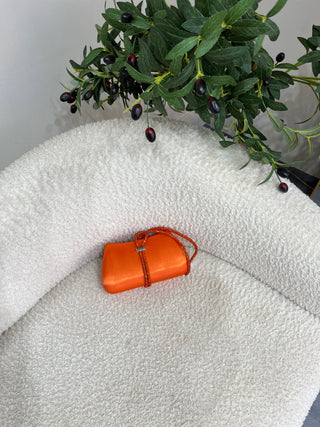 Kathryn Orange Clutch
