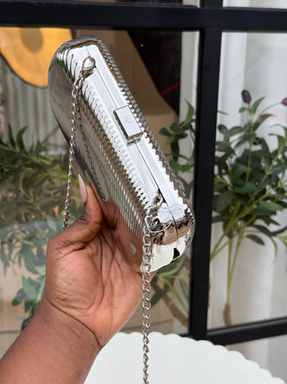 Zelda Silver Clutch