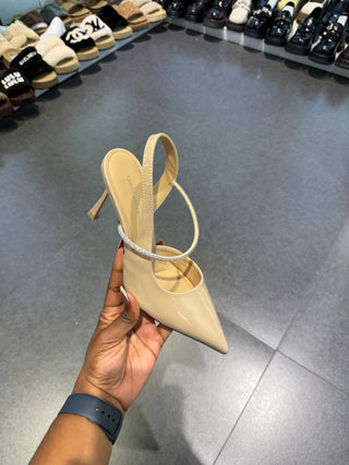 Perla Beige Sling Back Heels (PRE ORDER)