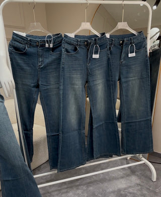 Vera Blue Denim Bell Bottom Jeans