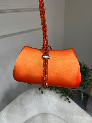 Kathryn Orange Clutch