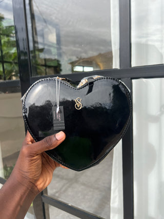 Jamie Black Love Shaped Crossbody Bag