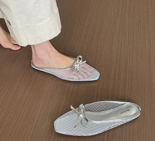 Luvia Silver Flatshoes (PRE ORDER)