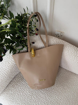 Josephine AD Apricot Asymmetric Tote Bag