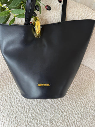 Josephine AD Black Asymmetric Tote Bag