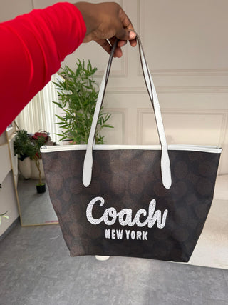 Odelia Black Coach City Tote Bag