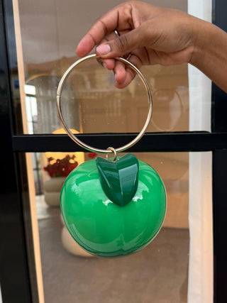 Winona Green Apple Clutch