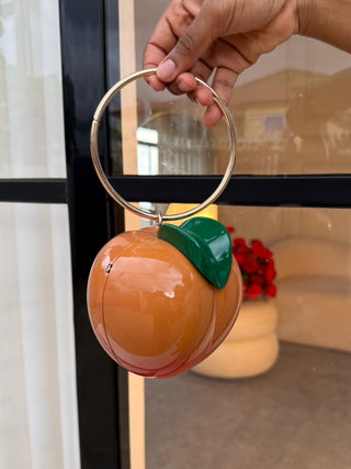 Winona Orange Apple Clutch