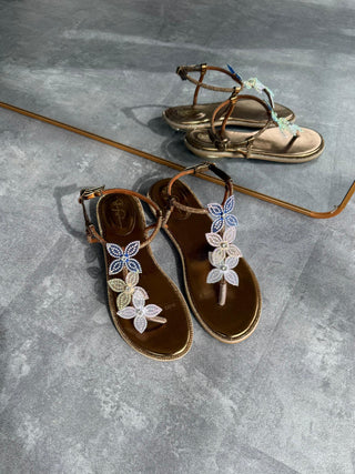 Margaret B Low Block Sandal - Brown