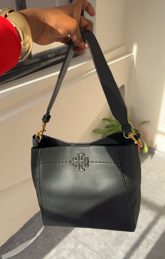 Tory black tote bag