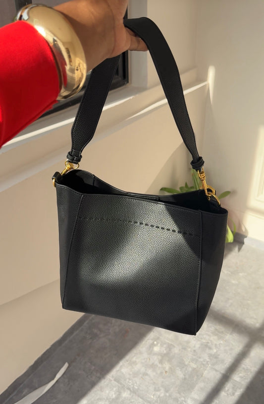 Tory black tote bag