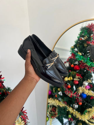 Lois Black Sturdy loafers