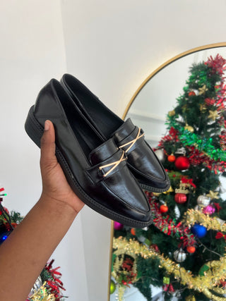 Lois Black Sturdy loafers