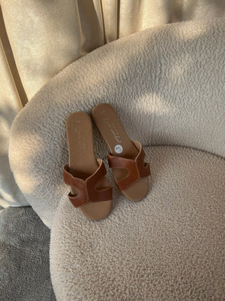 Keziah brown slippers